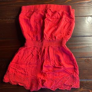 Forever 21 Red Jumpsuit/Coverup
